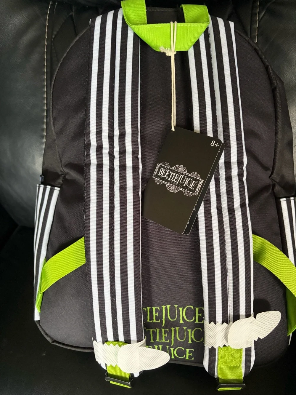 Loungefly Beetlejuice Cosplay Black Green Purple full size Backpack